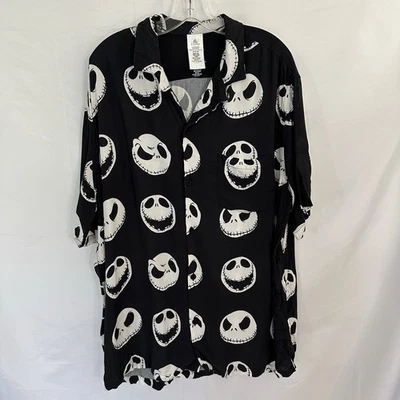 Camisa Abotonada Jack Skellington Pesadilla Antes De Navidad Parques Disney 2XL Hombres Foto 1 de 4