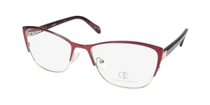 NEW CLASSIQUE EYE ESSENTIALS SEC134 EYEWEAR WOMENS RED FULL-RIM 53-17-138 CAT - Picture 1 of 8