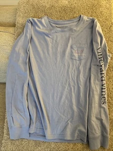 Vineyard Vines Classic Long Sleeve Whale Shirt Mens Size M - Picture 1 of 7