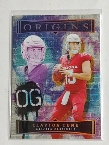 Clayton Tune 2023 Panini Origins Original Gridiron RC #OG-CT Arizona Cardinals - Foto 1 di 2