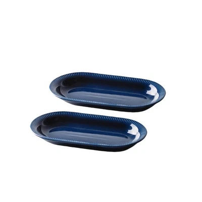 9" Oval Serving Plates, Serving Platter Ceramic Party Serving Trays and Platt... - Image 1 of 4