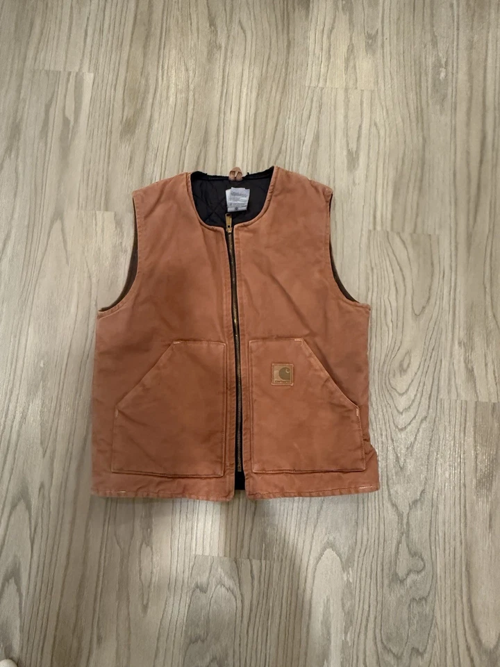 Chaleco acolchado Carhartt Duck para hombre, talla XL - Carhartt color naranja óxido Foto 1 de 3