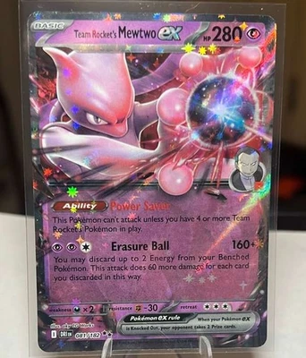 SV10: Destined Rivals #081/182 Team Rocket's Mewtwo ex - Image 1 of 2