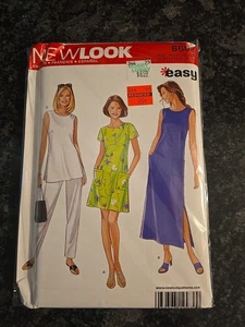 6602 Easy Pullover Dress, Tunic, Pants Sewing Pattern (Sizes S-XXL) New Look NEW - Picture 1 of 2