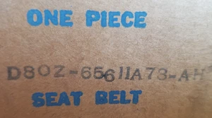OEM Ford D8OZ-65611A73-AH Seat Belt with Retractor & Electrical Conn - Brown - Bild 1 von 12