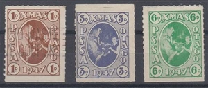 NEUSEELAND 1947 P.S.S.A OTAGO BRANCH CINDERELLA SET (3) (ID:073/D66140) - Bild 1 von 1