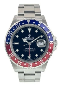 Rolex GMT-Master II Pepsi Stainless Steel Black Dial 40mm Men’s Watch 16710 - Picture 1 of 10