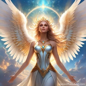 FEMALE SERAPHIM angel all in one ALL TO HELP gifts opportunity power overcome - Picture 1 of 1
