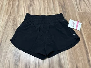 Athleta Girls Sz Large (12) Run Free 2.5" Short Attached Brief Lining Black -NEW - Picture 1 of 5