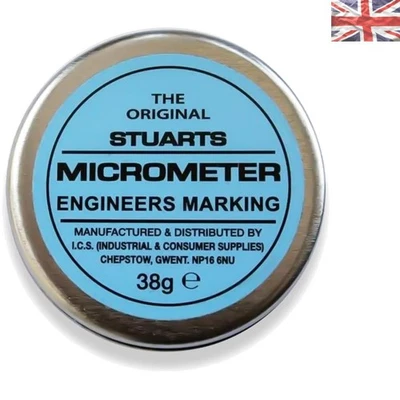 Vibrant Blue Micrometer Marking Tool - Essential for Precise Measurements - Image 1 of 2