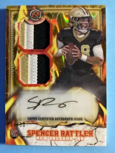 2024 Topps Resurgence Ignite Dual RPA 3-Color Spencer Rattler Rookie Auto /50!! - Bild 1 von 2