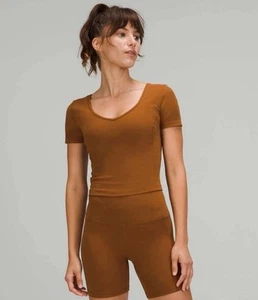 Camiseta Lululemon Align Manga Corta Talla 6 Nulu ¡Nueva Con Etiquetas! - Imagen 1 de 6
