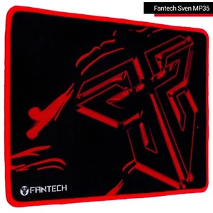Medium Gaming Mouse Pad Fantech MP35 Stitched Edge 13.8×9.8×0.16 Inch Black/Red - Picture 1 of 4