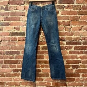 Versace Jeans Couture Bootcut Distressed Jeans Size 24 - Picture 1 of 12