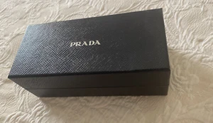Prada Scatola Vuota in Cartone per Occhiali Nero con Panno - Foto 1 di 4