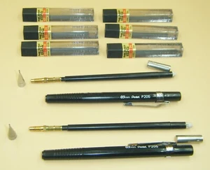 2 lápices mecánicos vintage Pentel P205 0,5 mm - Japón - Imagen 1 de 8
