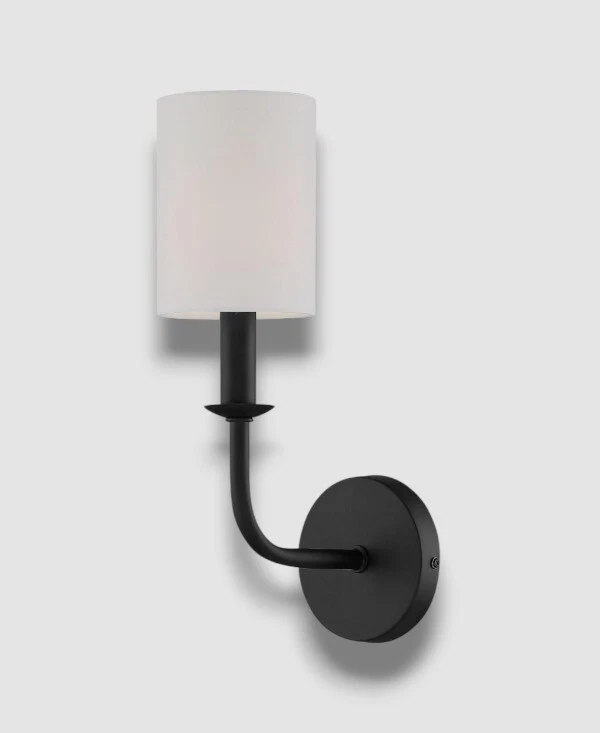 Crystorama BAI-A2101-MK Bailey Wall Sconce Matte Black