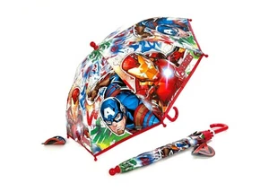 Marvel Avengers Children's School Travel Gift Umbrella Brolly 38cm - Picture 1 of 3