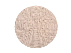 100% Wool Handmade Felt Ball Rug Pom Pom Area Rug Choose Size 90 To 300 CM Nepal