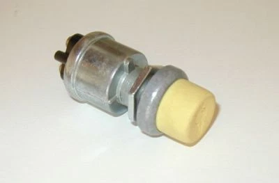 Push Button Start Switch w/ YELLOW Rubber Button cover c Caterpillar Kenworth - Image 1 of 4