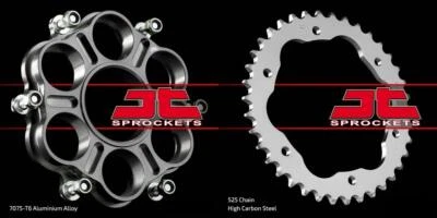 Piñón trasero de acero Ducati 1198 2011 JT 38T + soporte de cambio rápido de aleación Foto 1 de 3