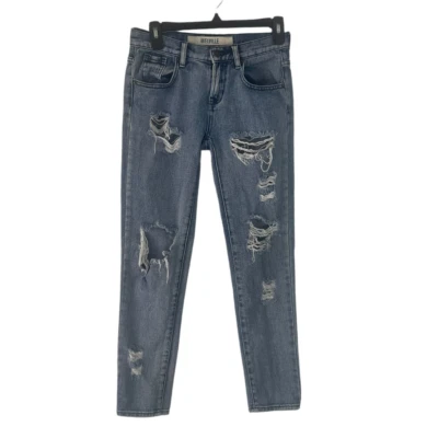 Brandy Melville Juniors Size 23 Distressed Mid Rise Jeans - Image 1 of 4