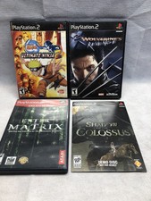 Sony Playstation 2 PS2 Lot of 4 Games Bundle Wolverine  Shadow Of The Colossus