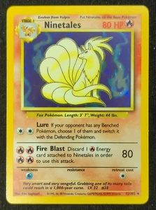 NINETALES 1999 POKEMON   HOLO 12/102 - Picture 1 of 7