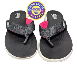 SANDALIAS DE TANGA SKECHERS CHANCLAS MUJER, Talla 7, NEGRO BLANCO ROSA. SUPER SUAVE. PLANO - Imagen 1 de 6