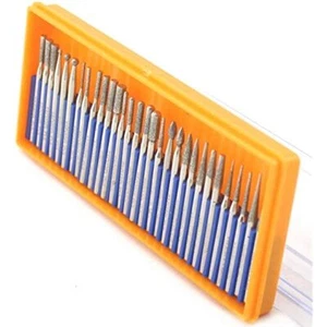 "Juego de cabezales de molienda de diamantes JINGLING brocas de rebaba talla vástago de herramientas para el cuidado de uñas 3/32" - Imagen 1 de 11