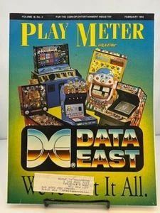 Revista Play Meter Edición Feb 1992 Videojuegos Arcade Data East - Imagen 1 de 1