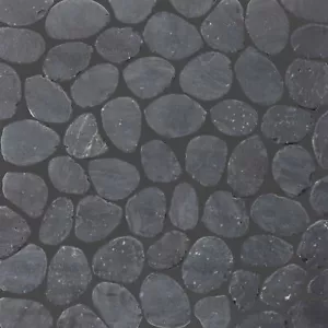 Charcoal Sliced Pebble Mosaic Wall & Floor Tile ($10.11/SqFt) - Picture 1 of 10