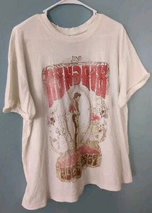 Jimi Hendrix - Authentic Hendrix - Off-white T-shirt - Size Medium 100% Cotton - Picture 1 of 11