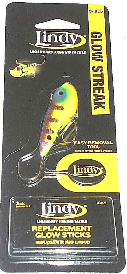 Lindy Tackle 5/16 Glow Streak Jigs (Viral Perch) - Image 1 of 1