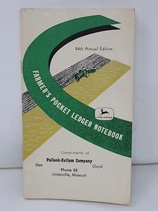 JOHN DEERE 1960 1961 Farmers Pocket Ledger Pollack-Cullum CO. Unionville,MO. - Picture 1 of 6