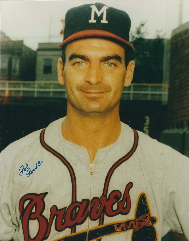 亲笔签名鲍勃·布尔 8 X 10 密尔沃基勇士队照片带真品证明  — 第 1/1 张图片