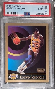Low Pop! 🔥1990 Magic Johnson Gold SKYBOX #138 PSA 10💎 topps  upper deck prizm - Picture 1 of 8