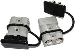 Pair Battery Quick Connect 350A 2/0 AWG Wire Harness Plug Kit with Waterproof Ca - Picture 1 of 6