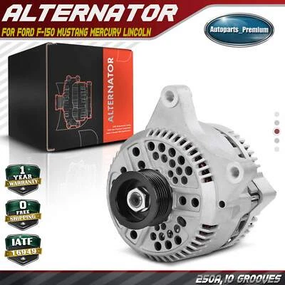 Alternator for Ford F-150 F-250 F-350 F-450 F-550 Mustang Mercury Lincoln 210A - Image 1 of 4