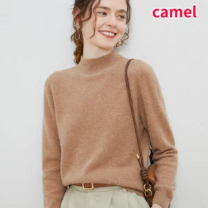 Lady Faux Cashmere Woolen Jumper Sweater Tops Shirts T-shirts Turtle Neck Casual - Picture 1 of 41