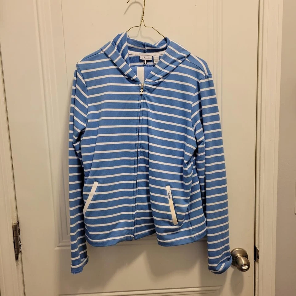 Mujer IZOD - Sudadera - Chaqueta - Talla L y Pantalones - Talla M - Tiras Azul Cielo Foto 1 de 3