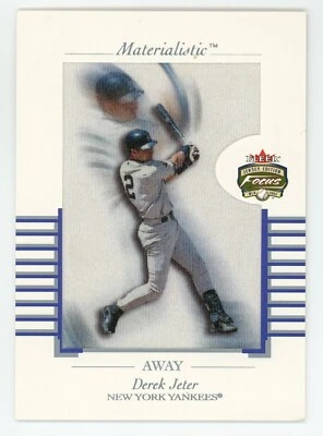 2002 Fleer Focus Jersey Edition Materialistic Jumbo Derek Jeter - Image 1 of 2