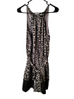 Express Size Large Dress Mini Animal Print Belted Sleeveless NWT $79