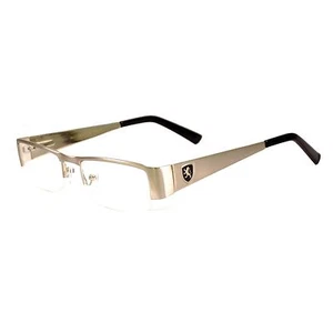 KHAN Half Rim Rx Optical Designer Men Women Metal Frame Clear Lens Eye Glasses - Picture 1 of 13