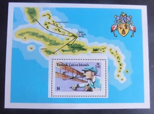 Turks & Caicos 1978 75th Ann Powered Flight Aircraft MS508 MNH UM unmounted mint - Imagen 1 de 1