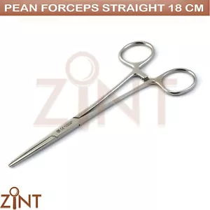 Pinzas hemostáticas Rochester Pean rectas 18 cm O instrumentos quirúrgicos de grado - Imagen 1 de 3