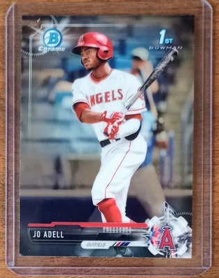 Jo Adell 2017 Bowman Draft Chrome BDC-95 1st Bowman Los Angeles Angels - Image 1 of 2