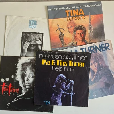 5 x Tina Turner – Nutbush ... / Two People / The Best / +2 :: single :: vinyl 7” - Bild 1 von 4