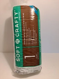 Soft N Crafty Poly-fusible Batting 45x60inches - Picture 1 of 5