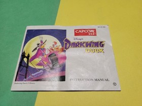 INSTRUCTION MANUAL ONLY Disney's Darkwing Duck ☆☆ (No game) NES Nintendo